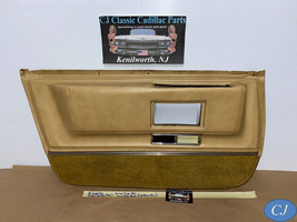 76 Cadillac Sedan Deville 4 Dr Left Driver Side Rear Lower Door Panel Trim Black - $197.99