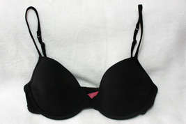 Victoria&#39;s Secret PINK Black Demi T-Shirt Bra Size 34 C - $13.99