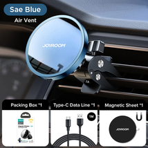 Joyroom 15W Qi Magnetic Car Phone Holder Wireless Charger for Phone 14 13 12 Ser - £26.59 GBP+