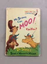 Vintage Dr. Suess book club edition 1970 Mr Brown can MOO can You? Childrens  - £7.98 GBP