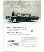 1958 Lincoln Landau Automobile Black PRINT AD BX3 - $140.76 MXN