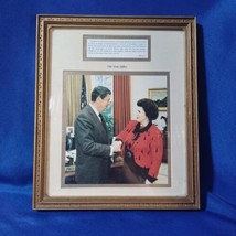Ronald Reagan And Mary C Crowley Framed Photo - £21.97 GBP