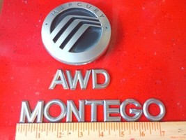 2005 2006 2007 Mercury Montego AWD OEM Silver Trunk Deck Lid Emblem Set - £16.86 GBP