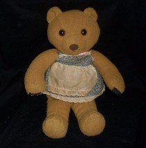 16&quot; Vintage 1981 Fisher Price 248 Mama Brown Teddy Bear Stuffed Animal Plush Toy - £22.41 GBP