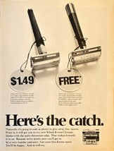 Schick Free Razor Heres the catch Krona Chrome-1968 Vintage Print Ad - $145.97 MXN