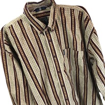 Vtg Chaps Ralph Lauren Mens Sz XL Striped Button Front Shirt Long Sleeve  - £15.56 GBP