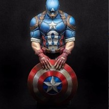 1/16 BUST 95mm Resin Superhero Model Kit Captain America Unpainted - £10.63 GBP