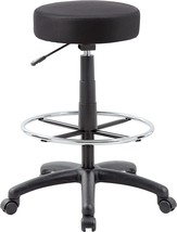 Boss Office Products DOT Drafting Stool in Black - £89.24 GBP