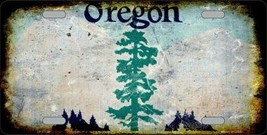 Oregon State Background Rusty Novelty Metal License Plate LP-8154 - £17.26 GBP