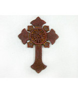 Brown Celtic Styled Ornate Inspirational Cross Frig Magnet - £3.51 GBP