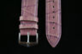 22mm croco-grain Genuine Leather   Watch Band  Alfa Purple strap - £12.78 GBP