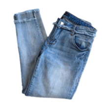 STS Blue Distress Mid Rise Lighter Wash Taylor Tomboy Raw Hem Blue Jeans... - $38.00