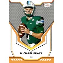 2024 Panini SAGE HIT Michael Pratt Silver Football Card #194 NCAA Tulane... - $4.39
