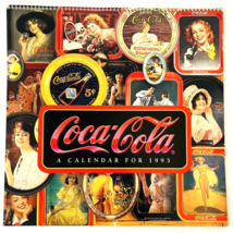 Coca Cola Calendar for 1993 Great Variety of Nostalgic Prints Spiral Bound - £13.66 GBP