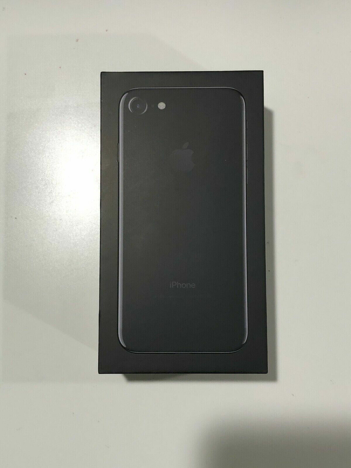 Primary image for Apple iPhone 7 128GB OEM Box ONLY, Jet Black Color, FREE Shipping