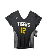 Missouri Tigers Fitted Volleyball Workout Shirt Womens Medium Black MIZZ... - $658.33 MXN