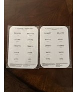 Labels for Craft Room Storage and Organizing Includes 10 Labels Each Tot... - $7.69