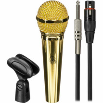 VocoPro - MK-58 PRO - Wired Karaoke Microphone with Cable - Gold - £79.66 GBP