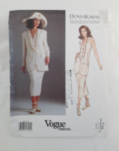 VTG Vogue 1165 American Designer Donna Karan Misses&#39; Jacket Vest &amp; Skirt... - £14.99 GBP