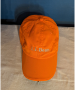 LL BEAN Orange One Size L.E.D. Lighted Hunting Pathfinder Hat Flashlight... - £11.35 GBP