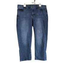 Talbots Signature Crop Jeans Women&#39;s 12P Stretch 32x22&quot; Casual Beachy Co... - €17,26 EUR