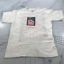 Vintage CYRK T Shirt Mens Large White Soccer Ball American Flag 1994 Gra... - $27.80