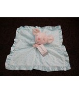 Carter’s  Pink Mouse Lovey Aqua Blue Security Blanket Baby Satin Floral ... - $64.35