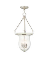 Livex Andover 4 Light Pendant In Polished Nickel - $4,162.28 MXN