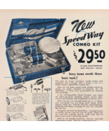 1948 SpeedWay Drill Set Combo Kit Advertisement Vintage Blue Line Tools ... - $460.99 MXN