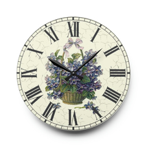 Custom made silent battery operated quartz 10.75&quot; acrylic round wall clock #97 - £28.47 GBP