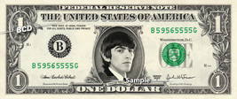 GEORGE HARRISON - Real Dollar Bill Beatles Cash Money Collectible Memora... - £6.20 GBP