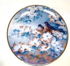 Robins In Dogwood Collector Plate By Franklin Mint - £13.38 GBP