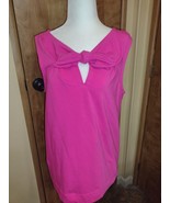 Kate Spade Top Womens Pink Sleeveless Lightweight Cotton Stretch - $326.77 MXN