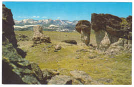 Postcard-Mushroom Rock Formation-Trail Ridge Road-Rocky Mountain CO-Chrome-CO4 - £3.15 GBP