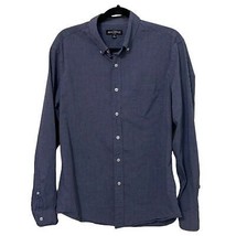 J. Crew Mercantile Flex Blue Button Down Shirt Mens Size Large Long Sleeves - £12.77 GBP