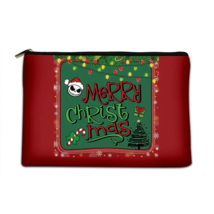 Portable Zipper Makeup Cosmetic Pouch Toiletry Bag - New - Merry Christmas - £10.35 GBP
