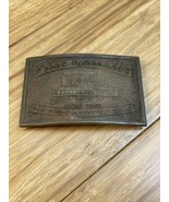 Vintage Wells Fargo Bank Forwarders Locomotive Train Belt Buckle KG JD - $19.80