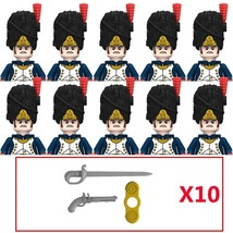 10PCS Military Figures Napoleonic Series Building Blocks Weapons BricksN014 - £25.96 GBP