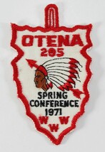 Vintage 1971 Otena 295 Spring Conference WWW OA Order Arrow Boy Scout Ca... - $11.69