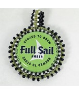 Peyote Beaded BOTTLE CAP Pendant Delicas Pacific NW Made Necklace  - £19.77 GBP
