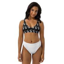 Autumn LeAnn Designs®  | Women&#39;s High Waisted Bikini Set, White and Blac... - $48.00