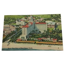 Florida FL Miami Beach Roney Plaza Hotel Postcard Old Vintage Card View Standard - £2.75 GBP