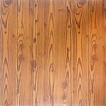 Dundee Deco PJ2227 Orange, Brown Faux Wood 3D Wall Panel, Peel and Stick Wall St - £10.08 GBP+