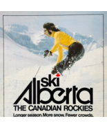 1978 Travel Alberta Canada Advertisement Vintage Rockies Skiing Winter D... - $460.99 MXN