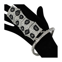 Slave Ring Hand Chain Ring + Bracelet Women Fashion Jewelry Armor - £5.89 GBP+
