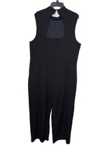 Eva Franco Women Charley Jumpsuit Mock Neck Textured Sleeveless Pockets ... - £31.10 GBP