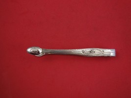 English Georgian Sterling Silver Sugar Tong bright-cut Stephen Adams 5 1/2&quot; - £110.53 GBP