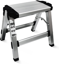 Folding Step Stool Small One Step Ladder With 330 lb Large For Kitchen B... - $49.05