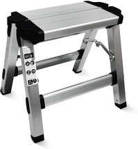 Folding Step Stool Small One Step Ladder With 330 lb Large For Kitchen B... - £38.69 GBP