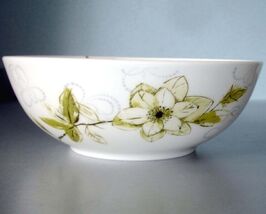 Lenox Watercolor Citrus Soup Cereal Bowl Green Floral 6.5" USA Simply Fi... - $21.90